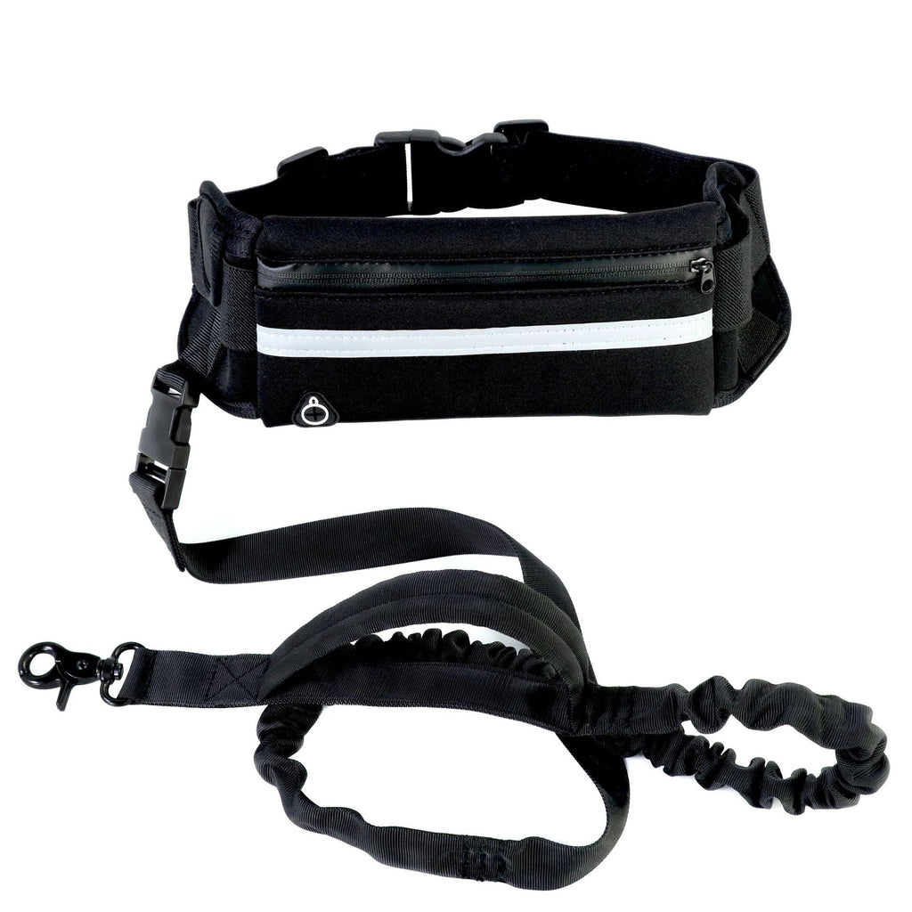 Ensemble noir KAVYO Flow avec ceinture réglable et laisse amortissante