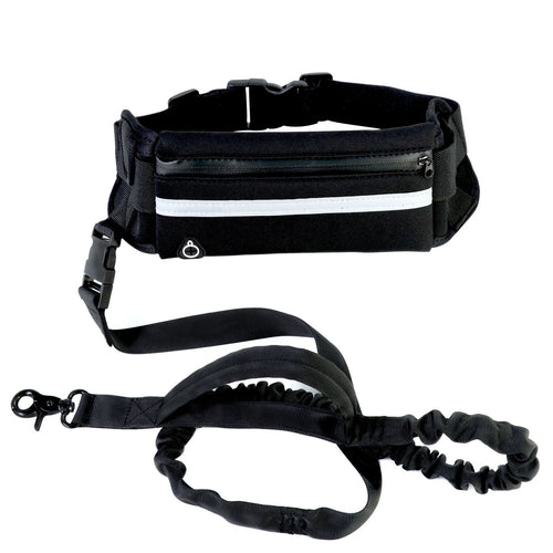 Ensemble noir KAVYO Flow avec ceinture réglable et laisse amortissante